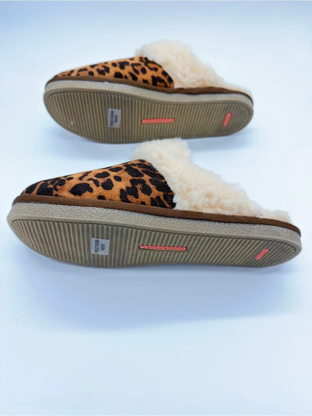 Rockport Leopard Print Faux Fur Lined Slip-On Flats - Brown/Tan/Black